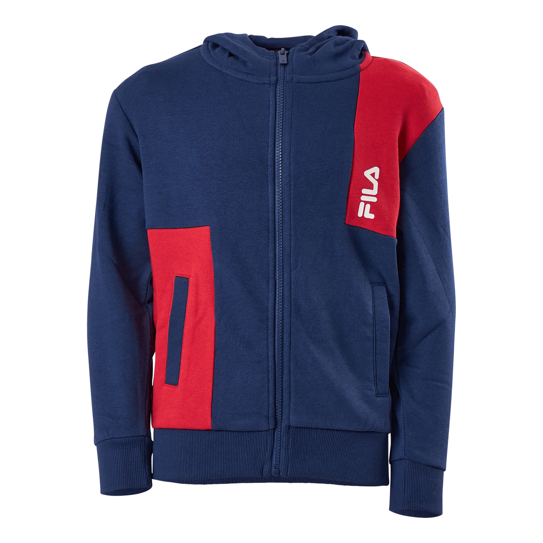 FILA BINGöL JACKET WITH HOOD 53002  MEDIEVAL BLUETRUE RED