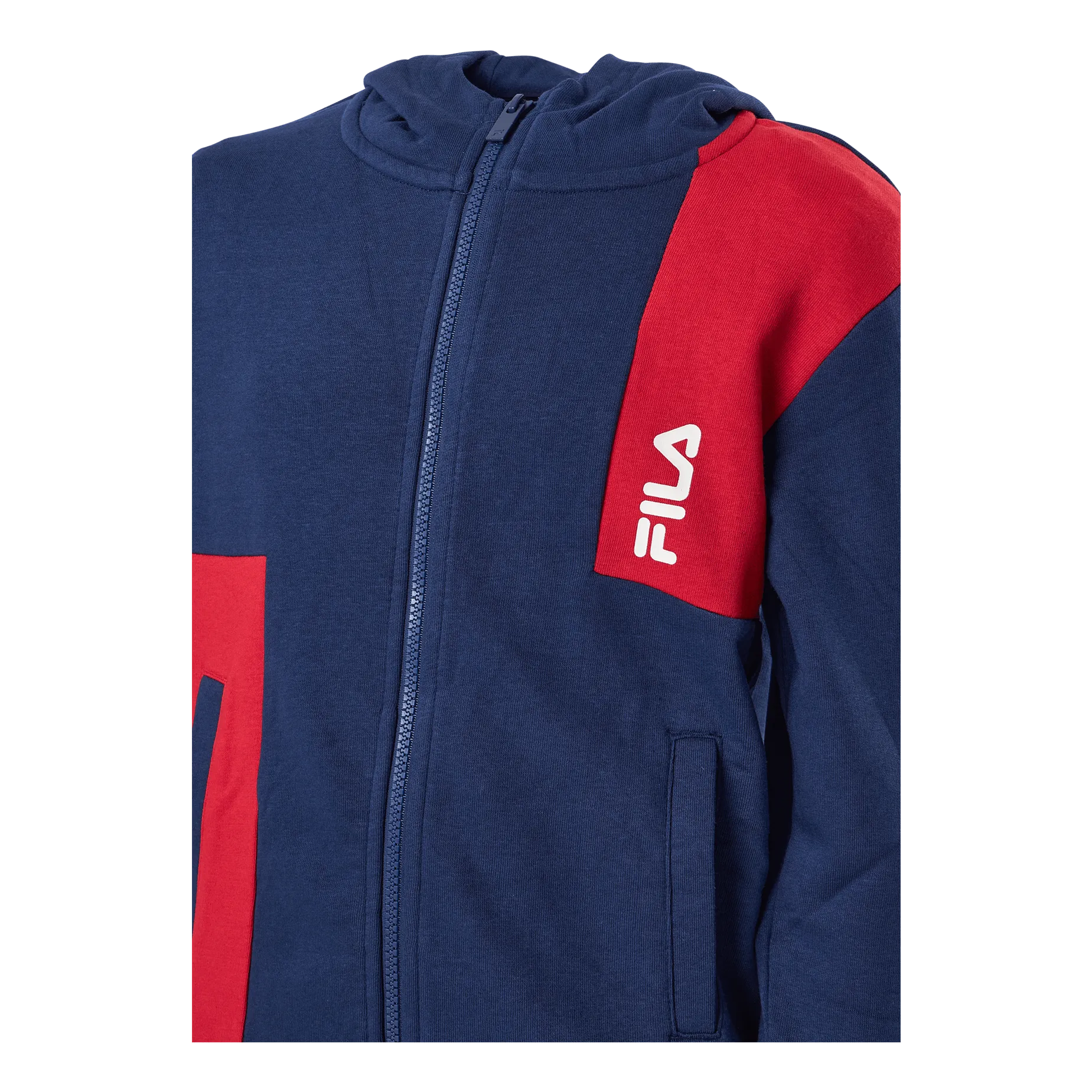 FILA BINGöL JACKET WITH HOOD 53002  MEDIEVAL BLUETRUE RED