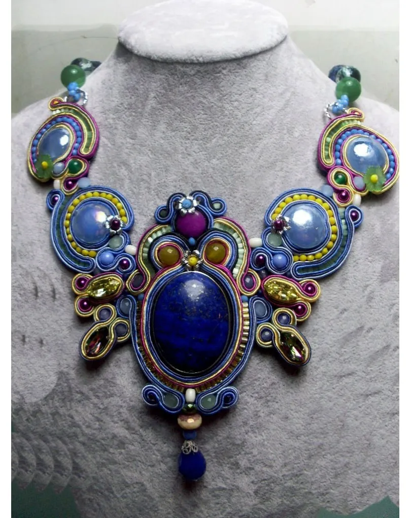 GARGANTILLA EXCLUSIVA SOUTACHE SOUTACHE AZUL ANGEL