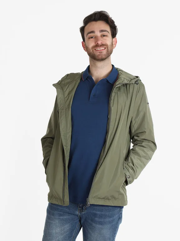 Geox F5241 Chaqueta ligera de hombre con capucha