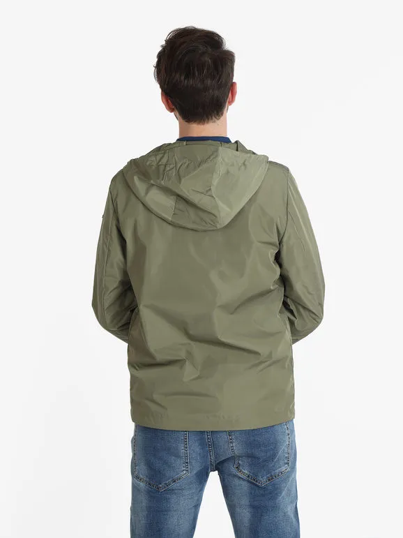 Geox F5241 Chaqueta ligera de hombre con capucha
