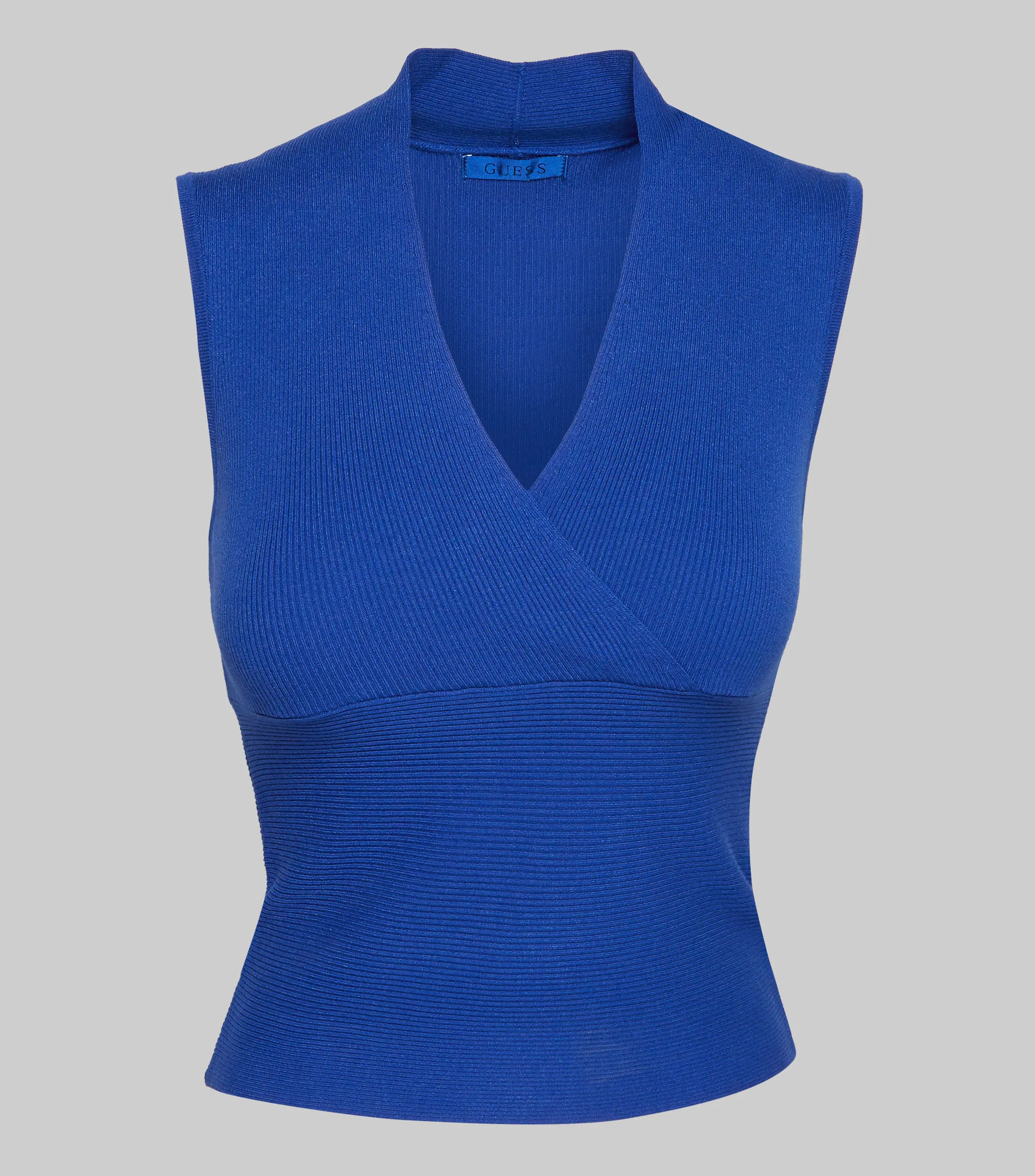 Guess Blusa acanalada sin mangas Mujer