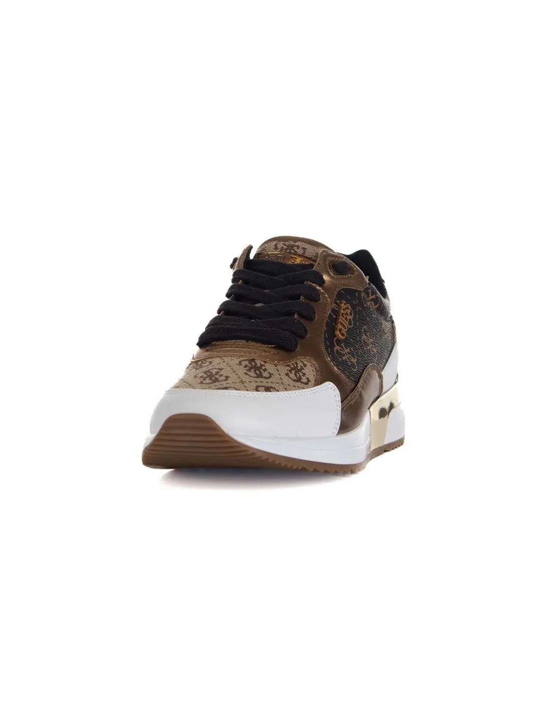 GUESS  ZAPATILLAS MARRóN Y BLANCO MOXEA FLTMOXELE12 MUJER