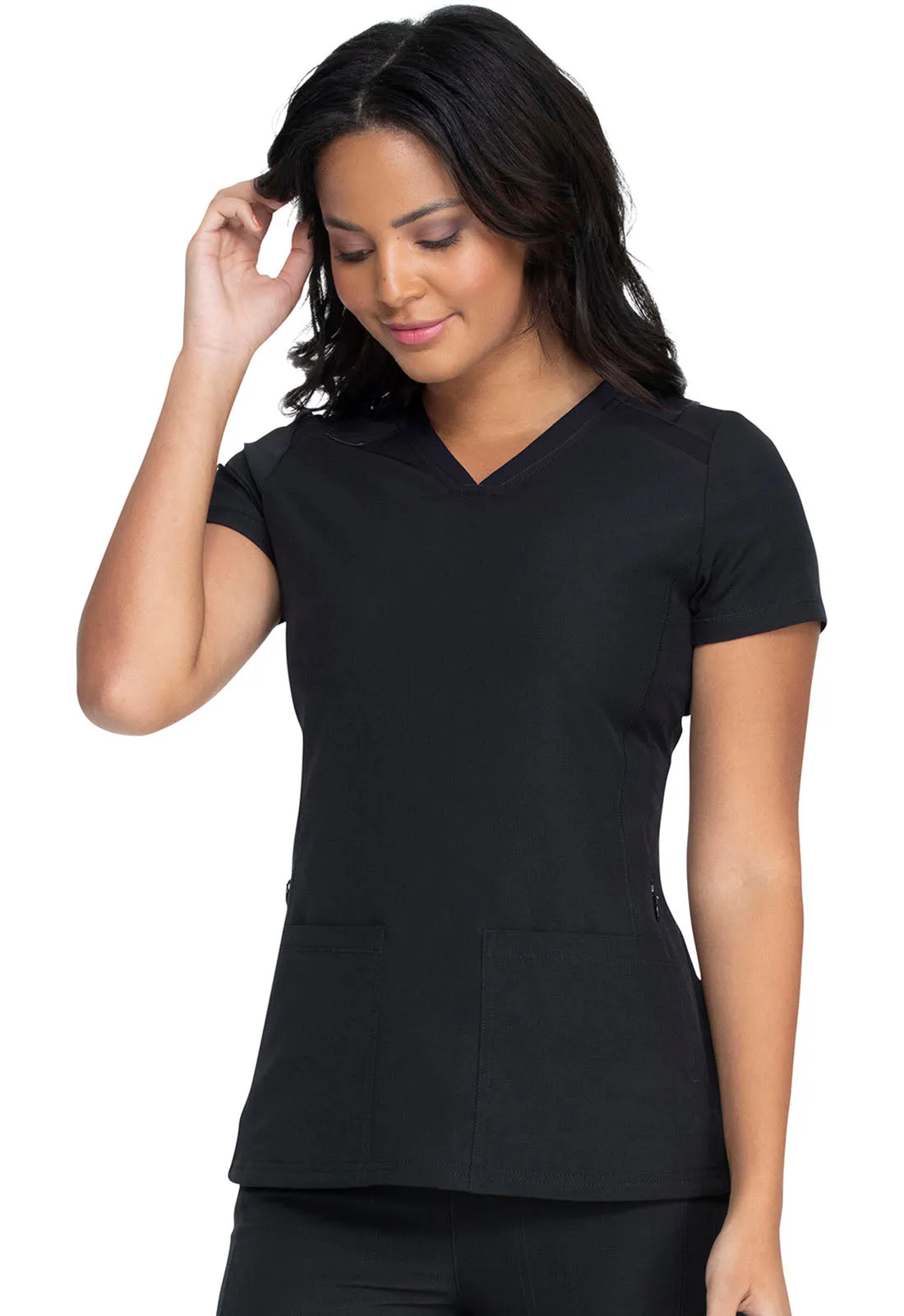 HEARTSOUL VNECK TOP IN BLACK
