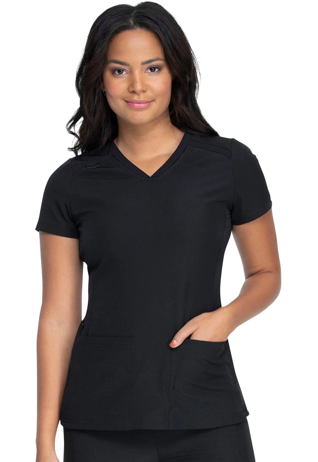HEARTSOUL VNECK TOP IN BLACK