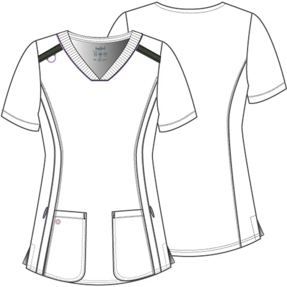 HEARTSOUL VNECK TOP IN BLACK