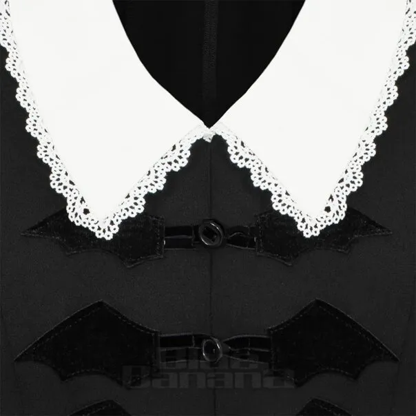 Hell Bunny Batilda Mini Vestido (Negro)