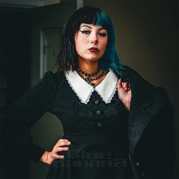 Hell Bunny Batilda Mini Vestido (Negro)