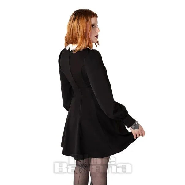 Hell Bunny Batilda Mini Vestido (Negro)