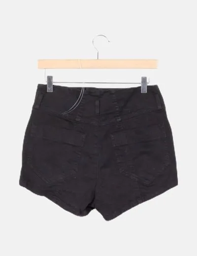 Hoss Intropia Short negro tiro alto