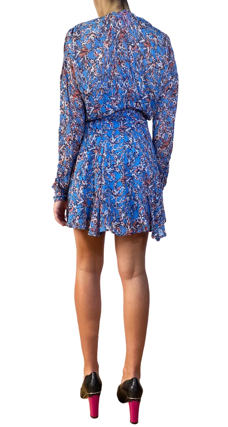 IRO Vestido Azul Traslúcido