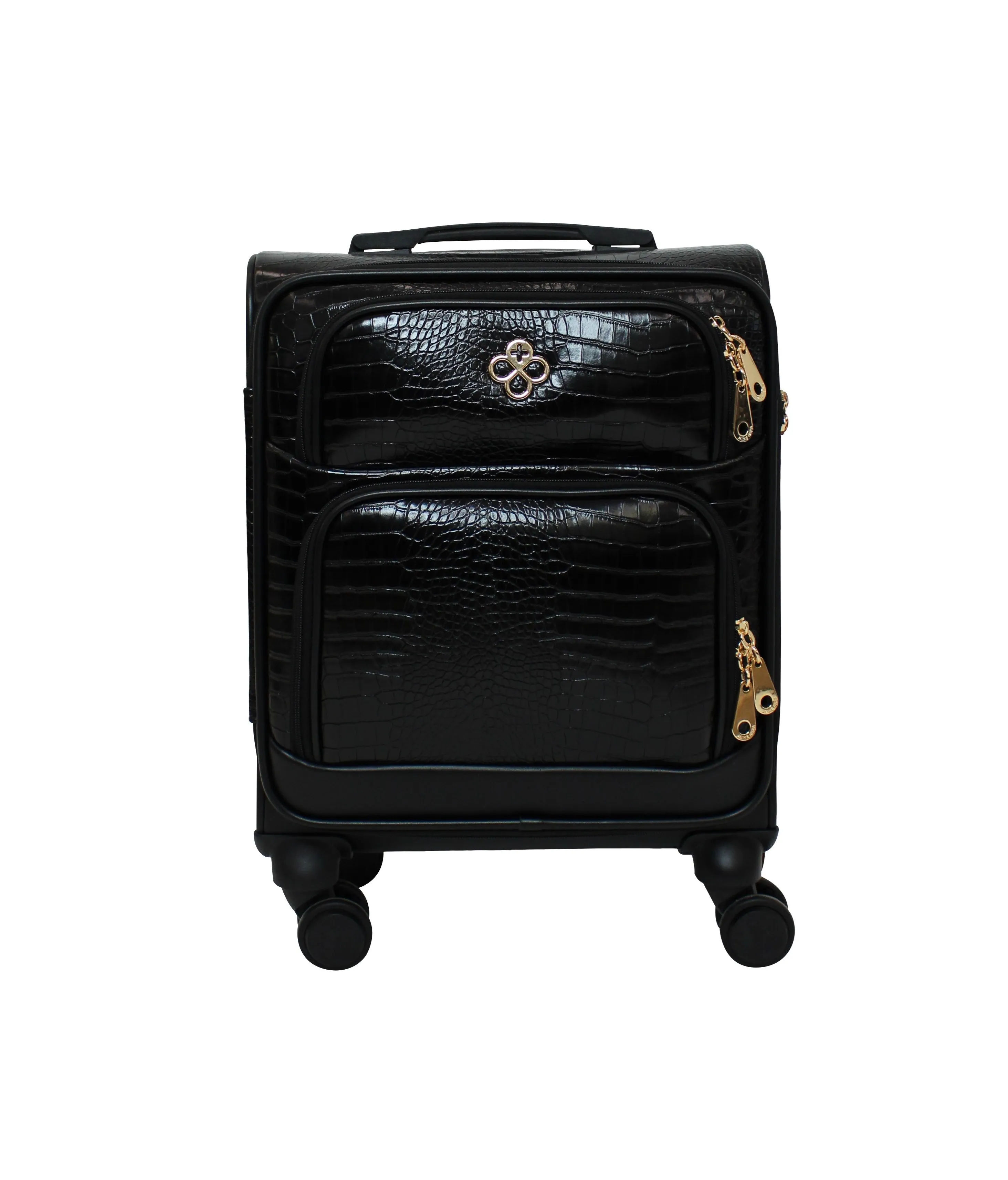 Jaime Ibiza Ji820 Croco Negro Maleta De 20"  Unica