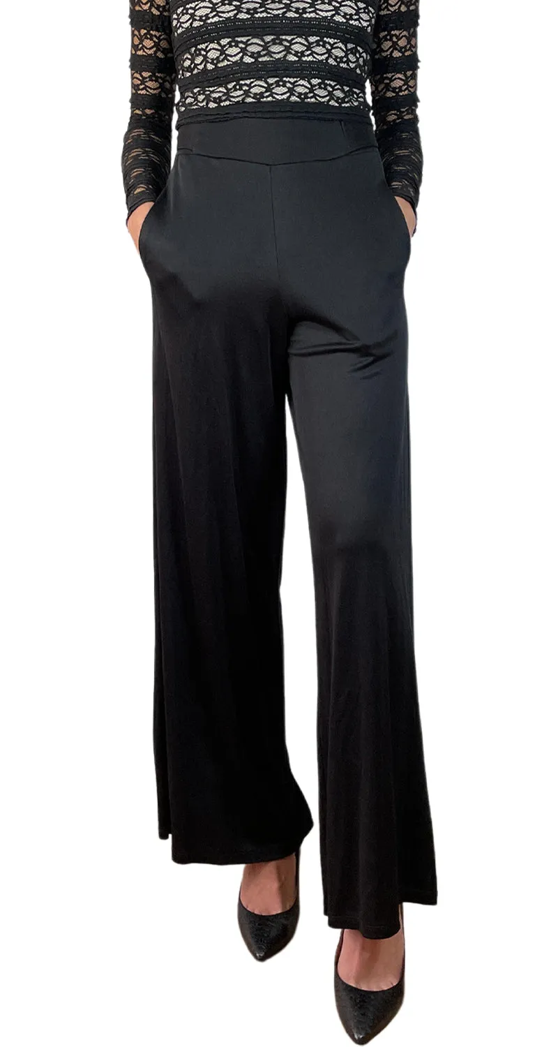 JAZMIN CHEBAR Pantalón Negro Palazzo