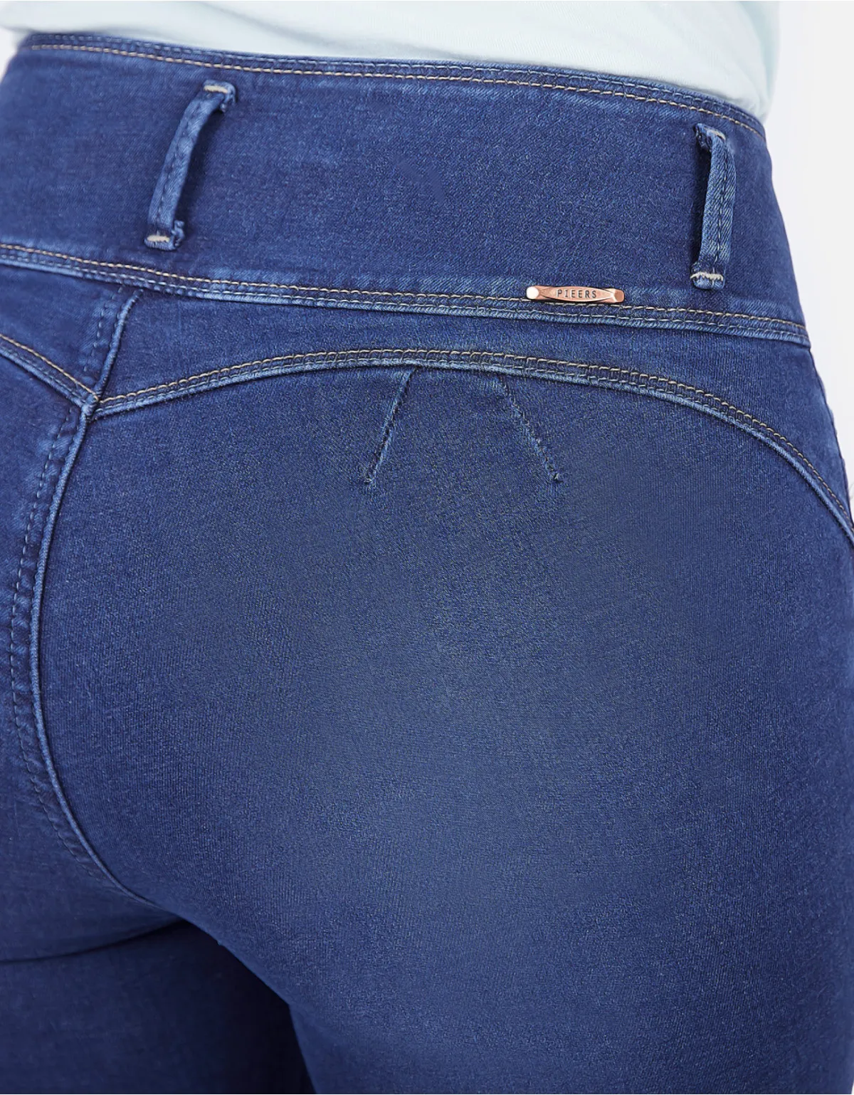 Jean skinny azul tiro alto