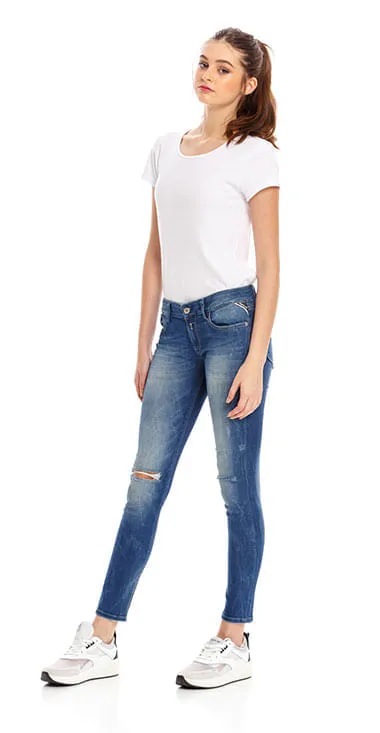 Jean Stretch Para Mujer Luz Replay 30695