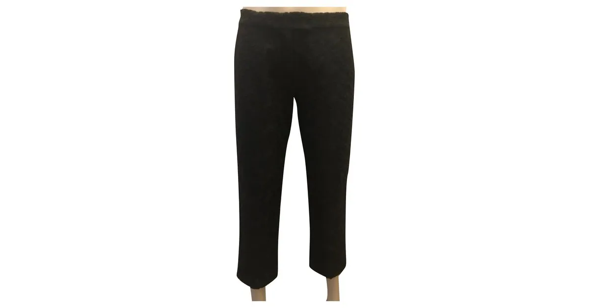 Joseph Pantalón con bordado de ojales Negro 