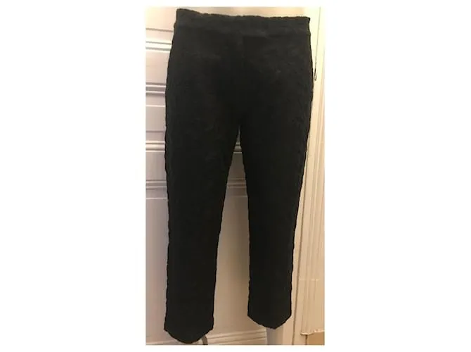 Joseph Pantalón con bordado de ojales Negro 