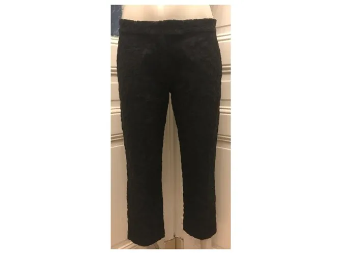 Joseph Pantalón con bordado de ojales Negro 