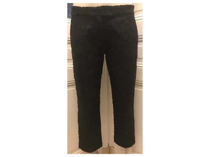 Joseph Pantalón con bordado de ojales Negro 