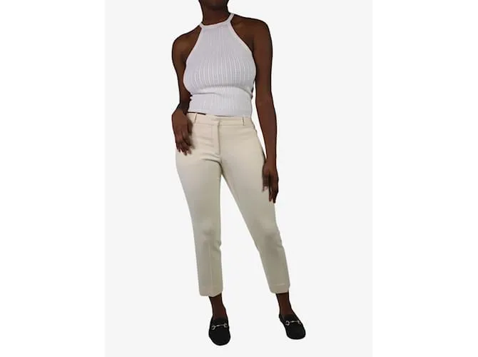 JOSEPH PANTALóN CREMA  TALLA FR 38 CRUDO 