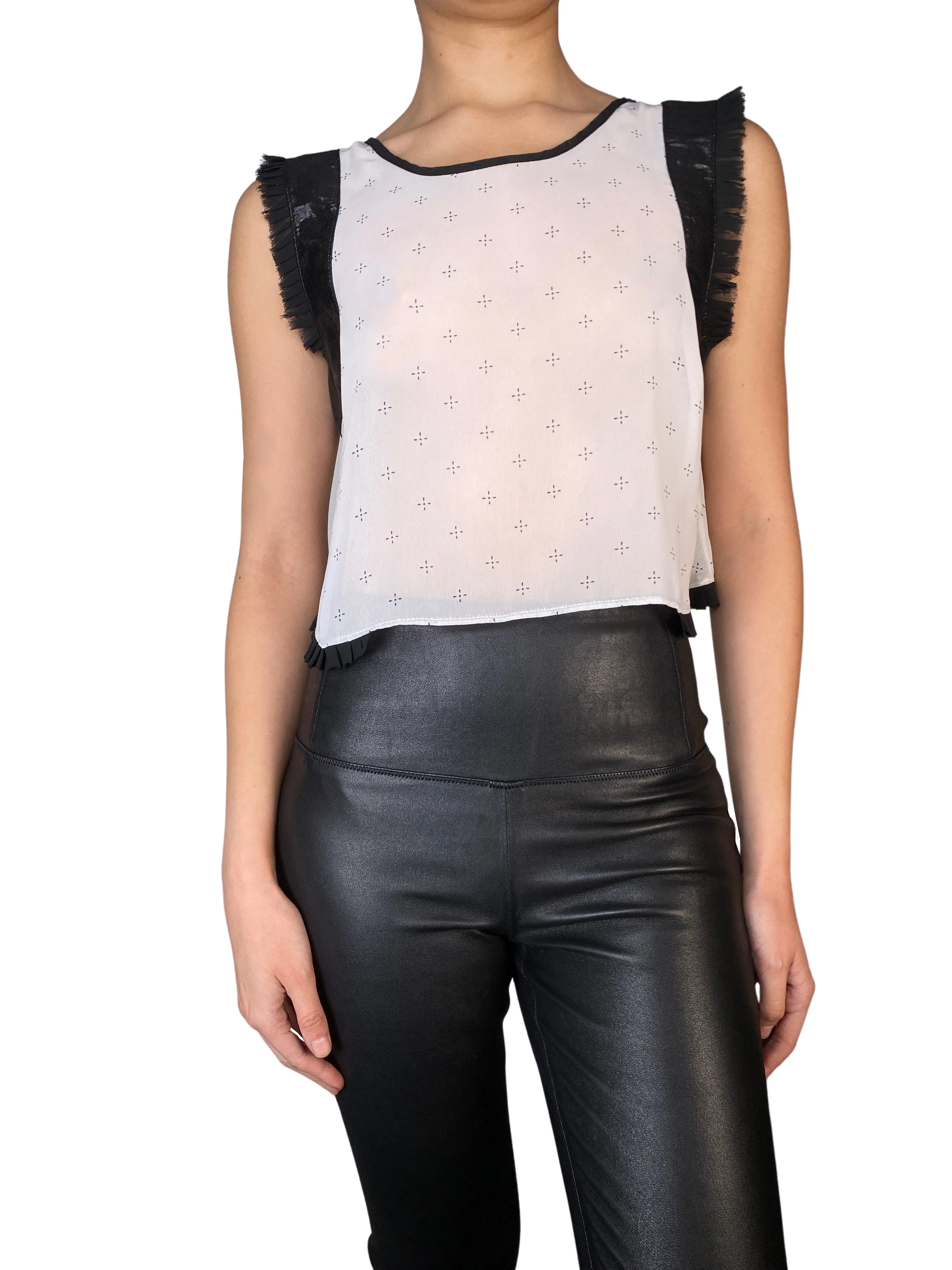 KARYN COO Crop Top Traslucido