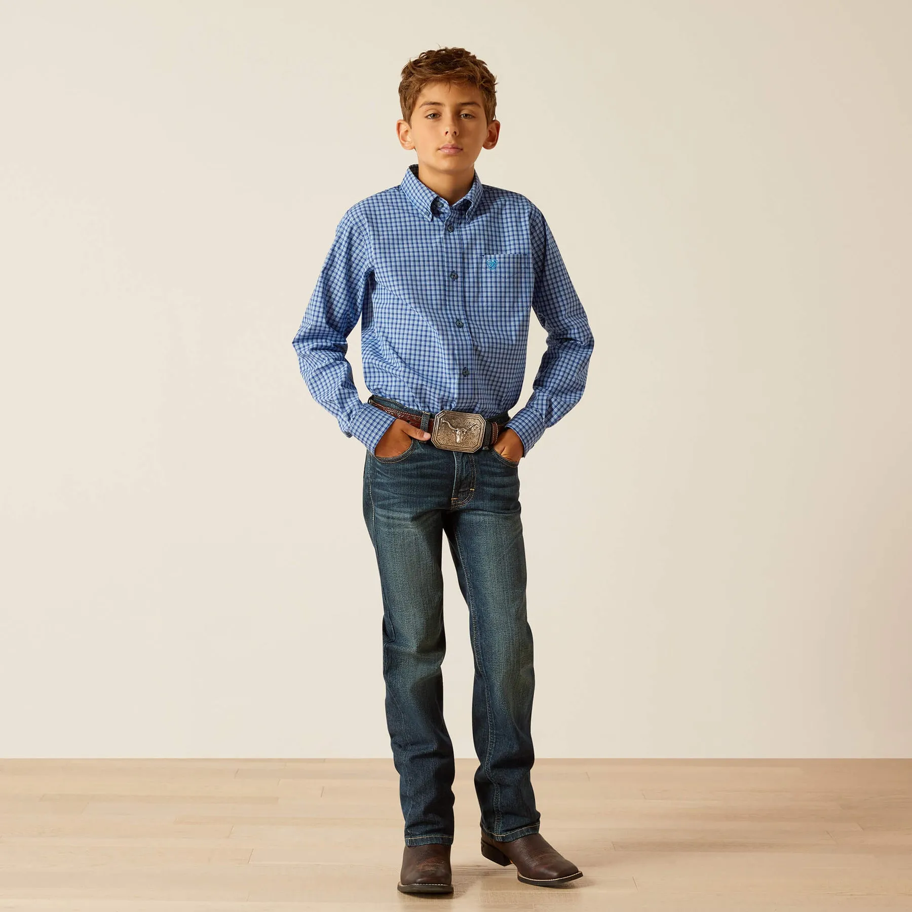 KID'S ARIAT PRO SERIES PERRIN CLASSIC FIT SHIRT