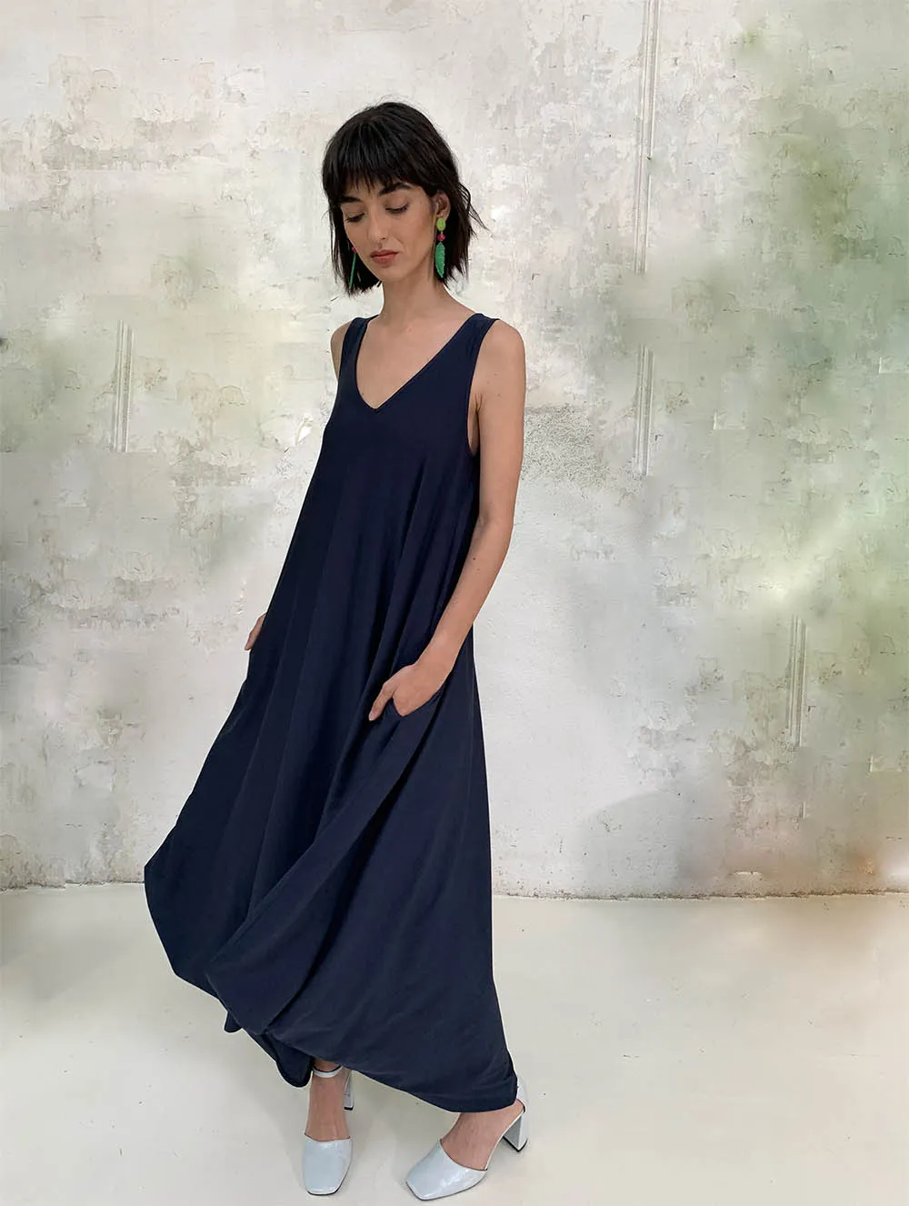 Kioto Dress Azul Prusia