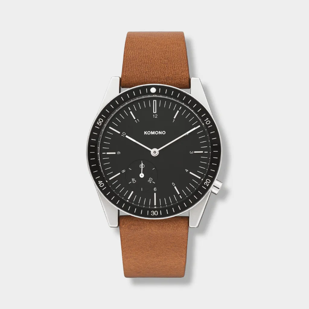 Komono – Reloj Ray legacy leather cognac
