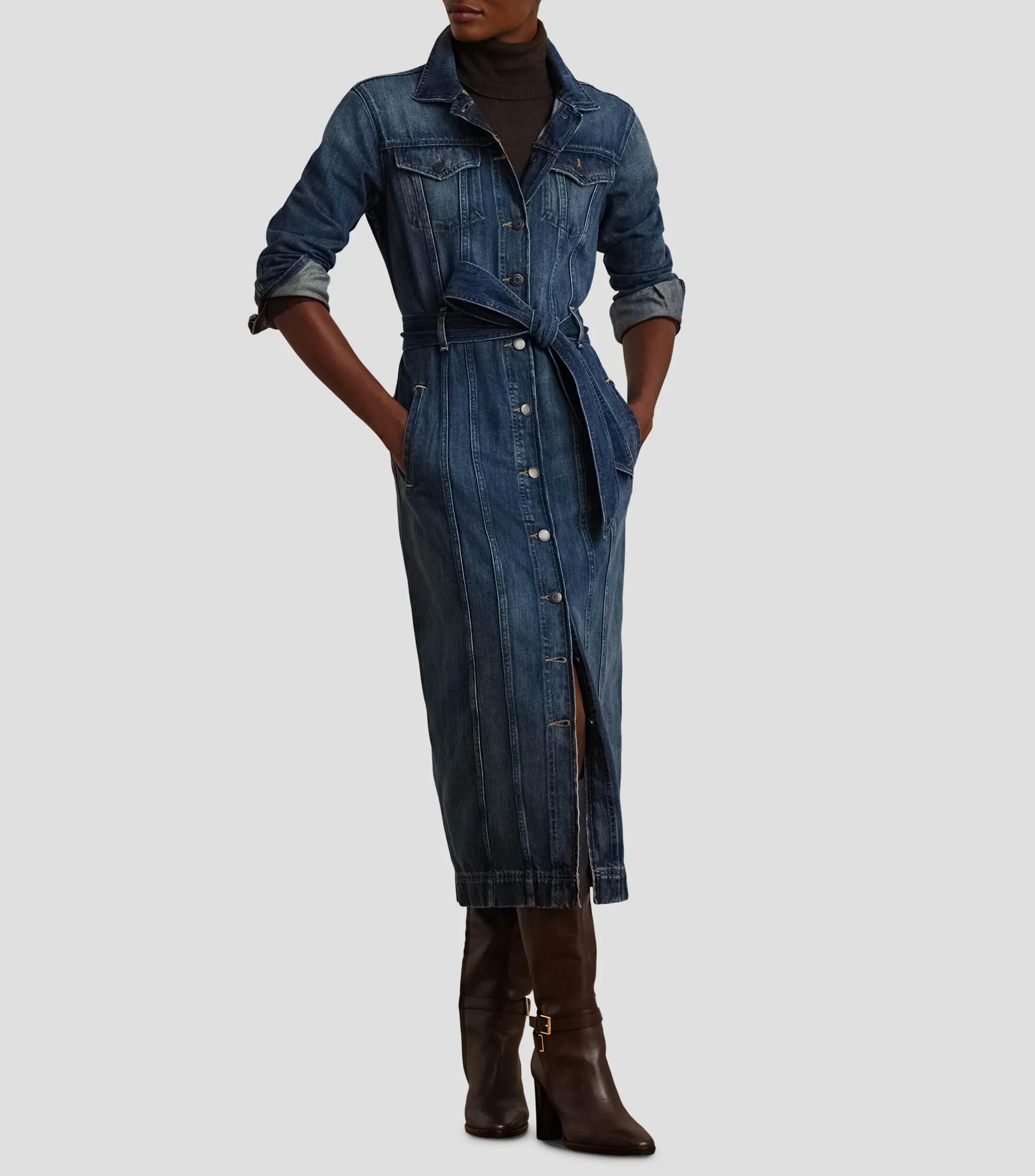 Lauren Ralph Lauren Vestido largo manga larga Mujer