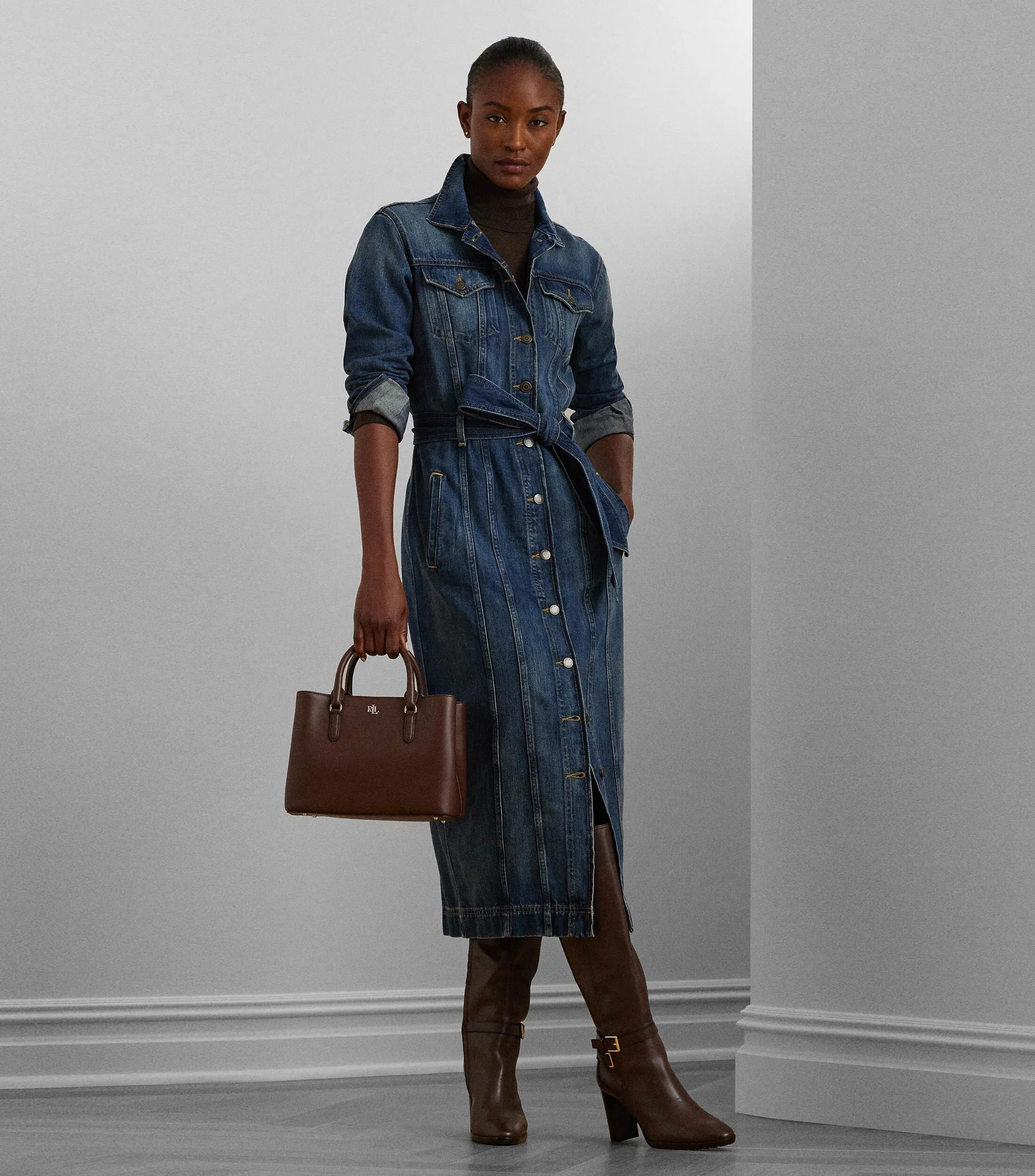 Lauren Ralph Lauren Vestido largo manga larga Mujer