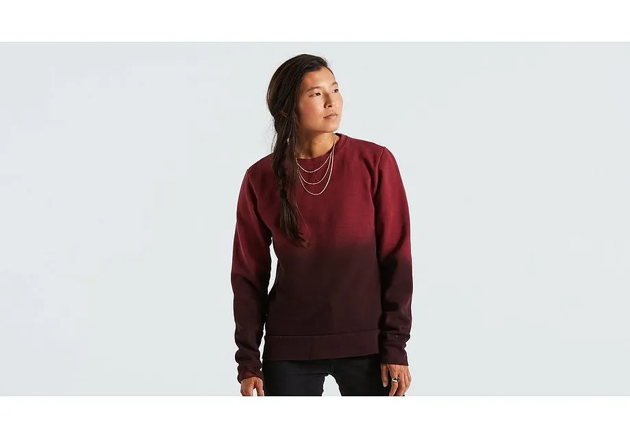 LEGACY SPRAY CREWNECK LS WMN MRN M
