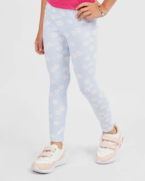 Legging Pack x 2 Niña Bella Celeste Claro / Azul Marino