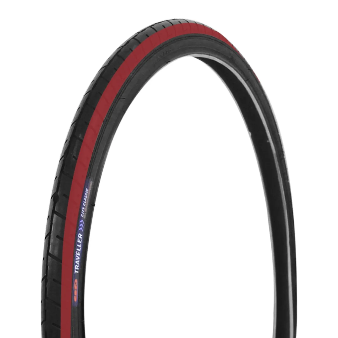 LLANTA CST 26X1.50 (40559) TRAVELLER CITY CLASSIC TRICOLOR ROJA C917