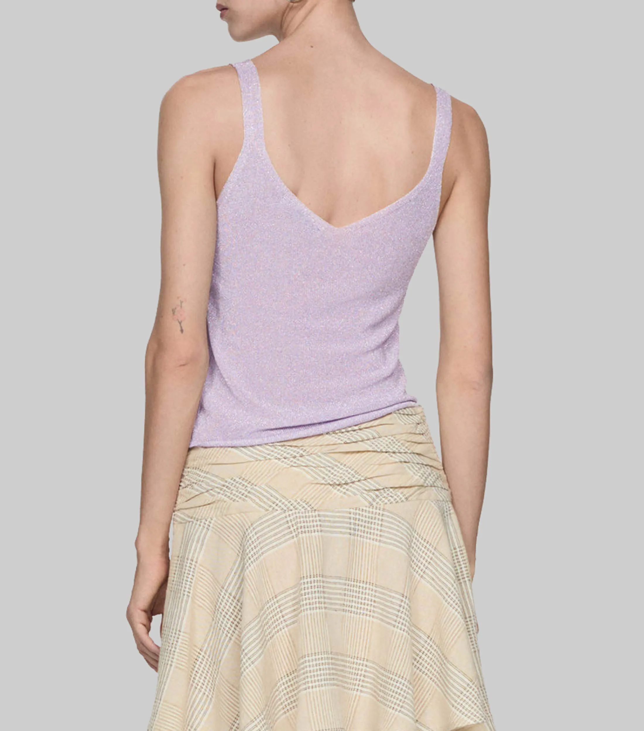 Mango Blusa de tirantes Mujer