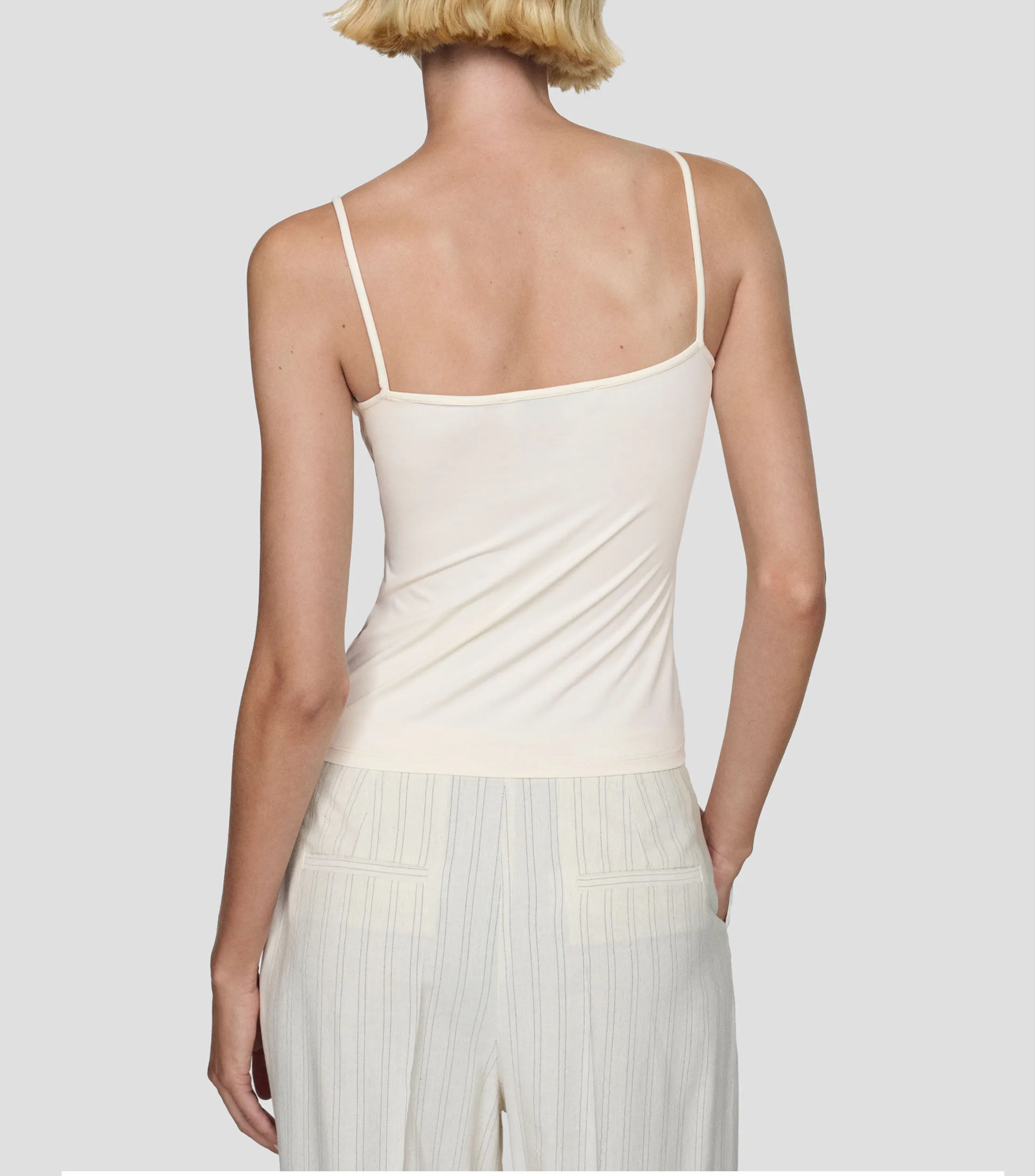 Mango Top cuello redondo sin mangas Mujer