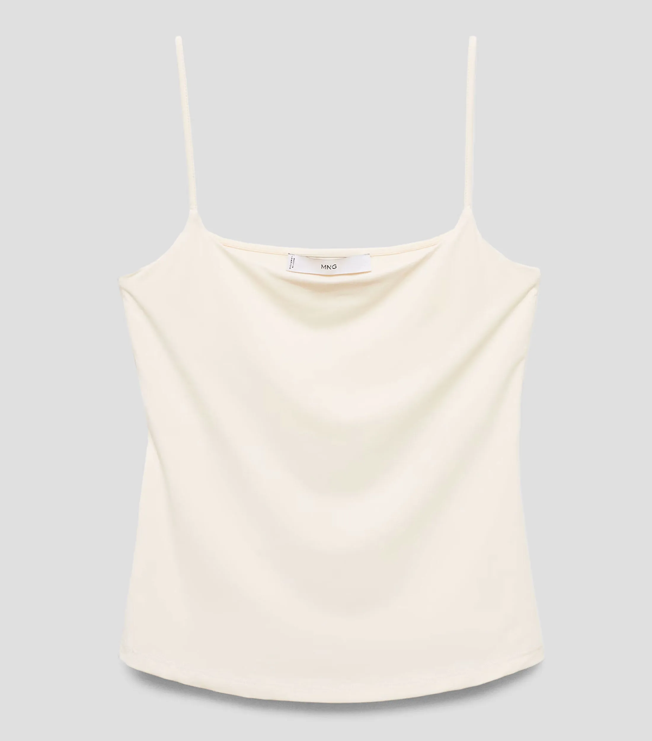 Mango Top cuello redondo sin mangas Mujer