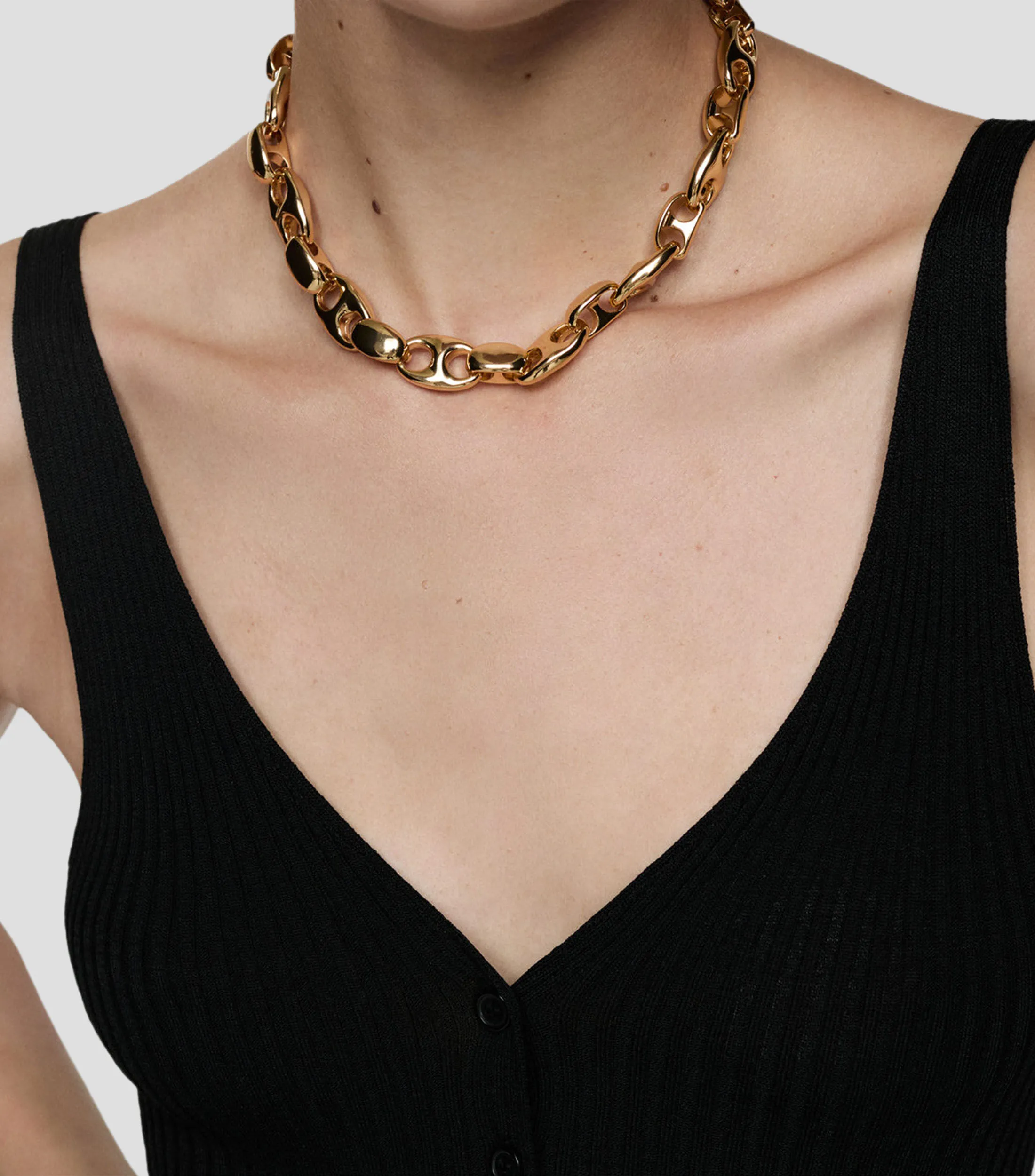 Mango Top liso sin mangas Mujer