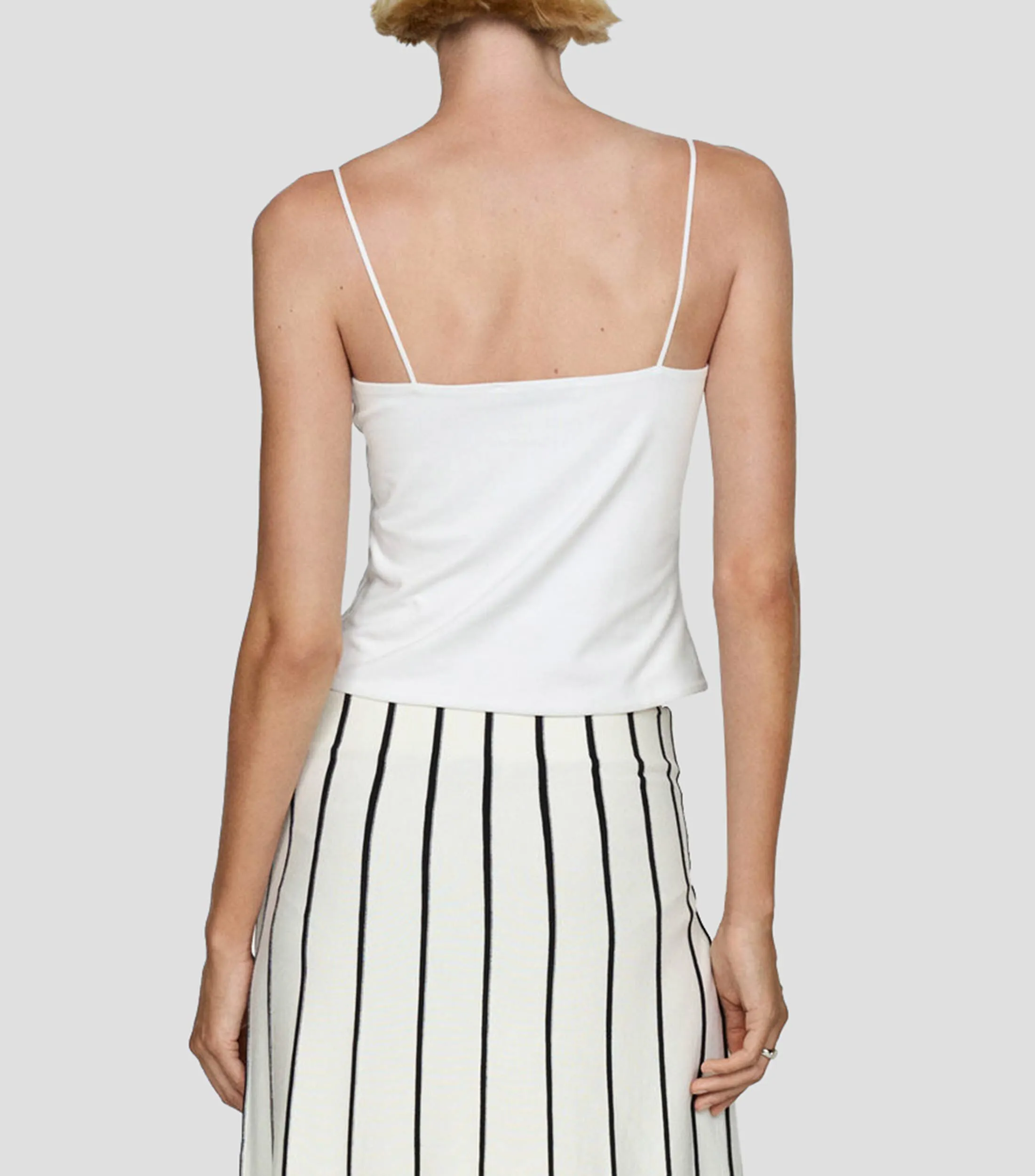 Mango Top Sin Mangas Mujer
