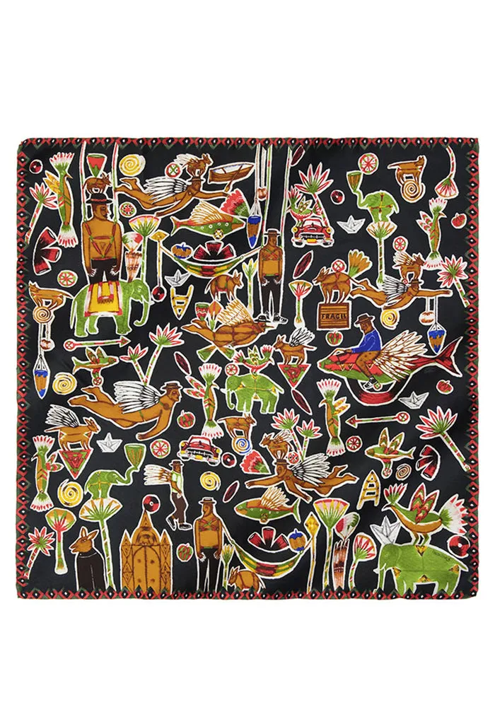Mascada Soid Pastrana Negro 90 cm