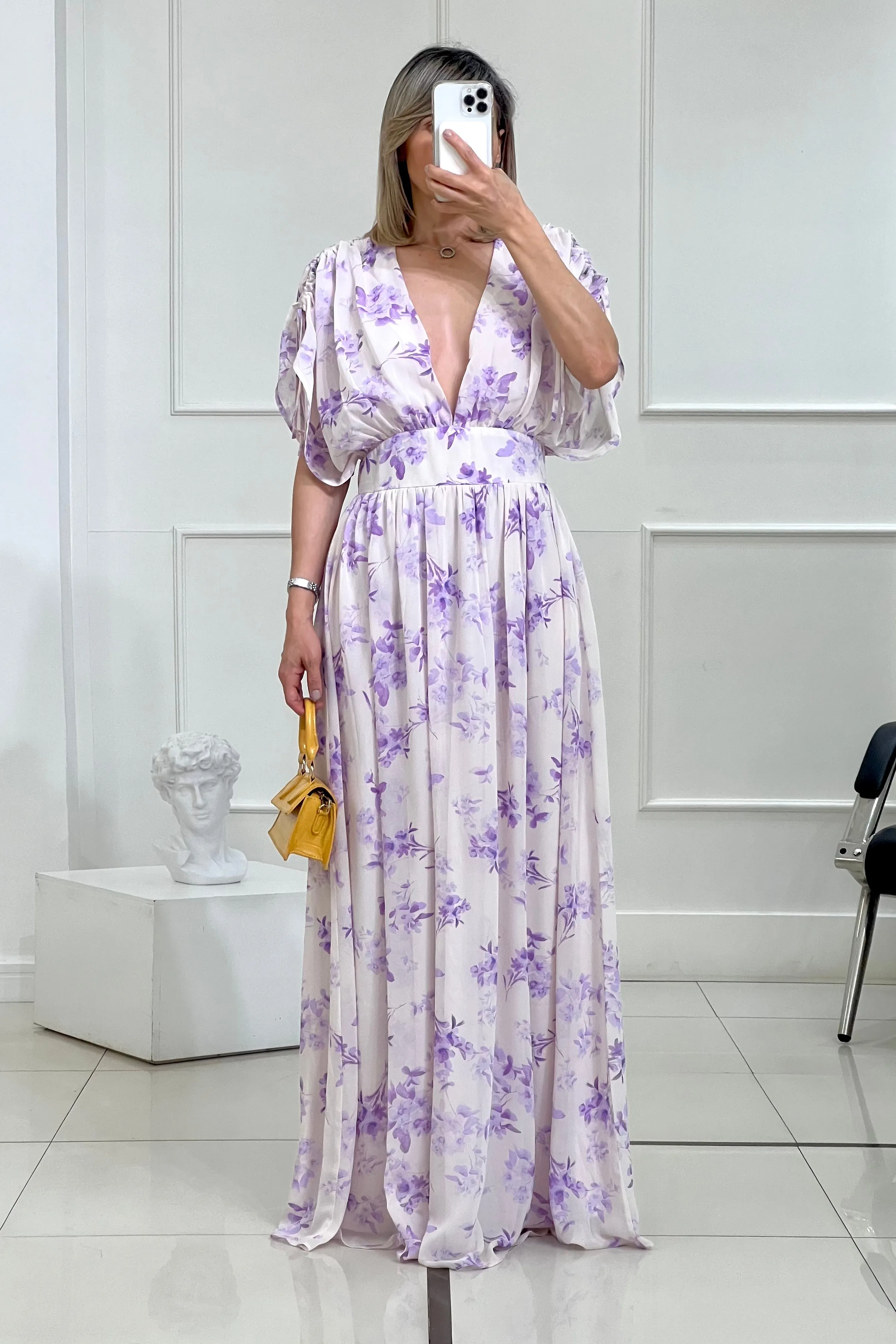 MAXI VESTIDO CORTE CINTURA