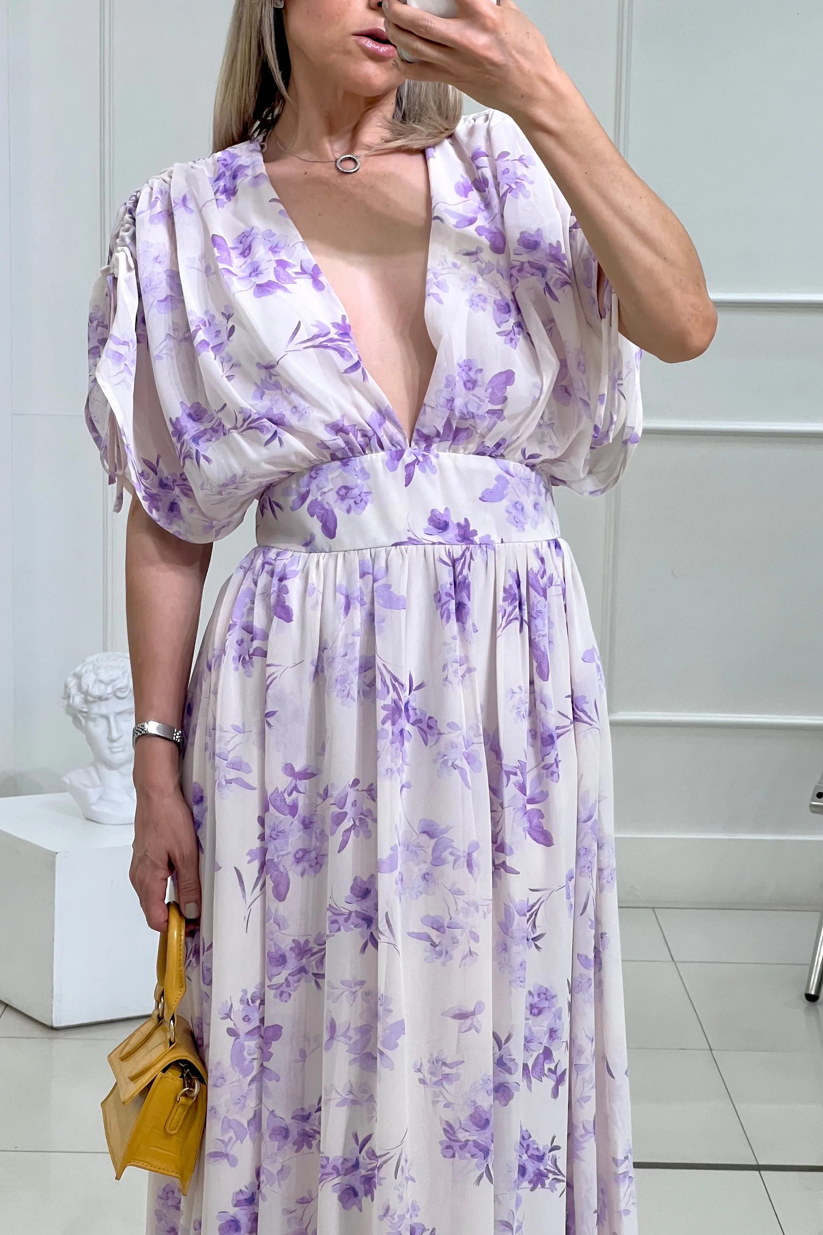 MAXI VESTIDO CORTE CINTURA