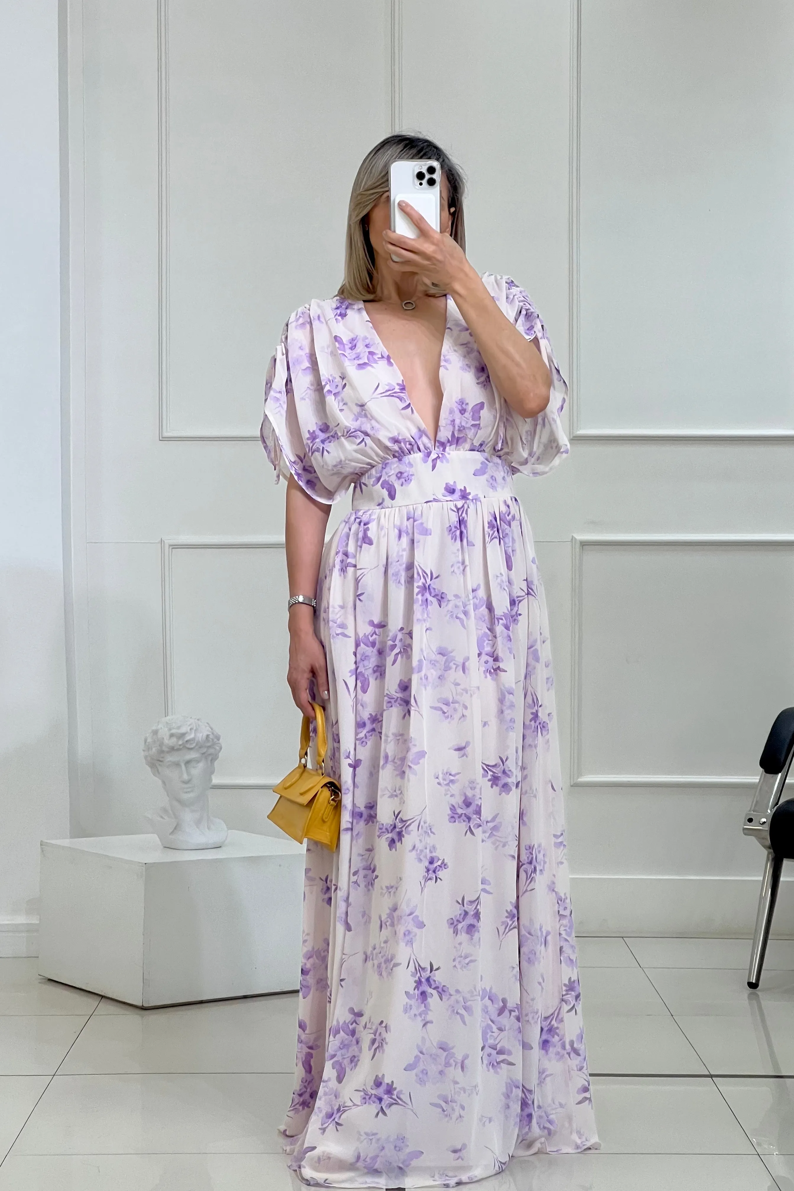 MAXI VESTIDO CORTE CINTURA