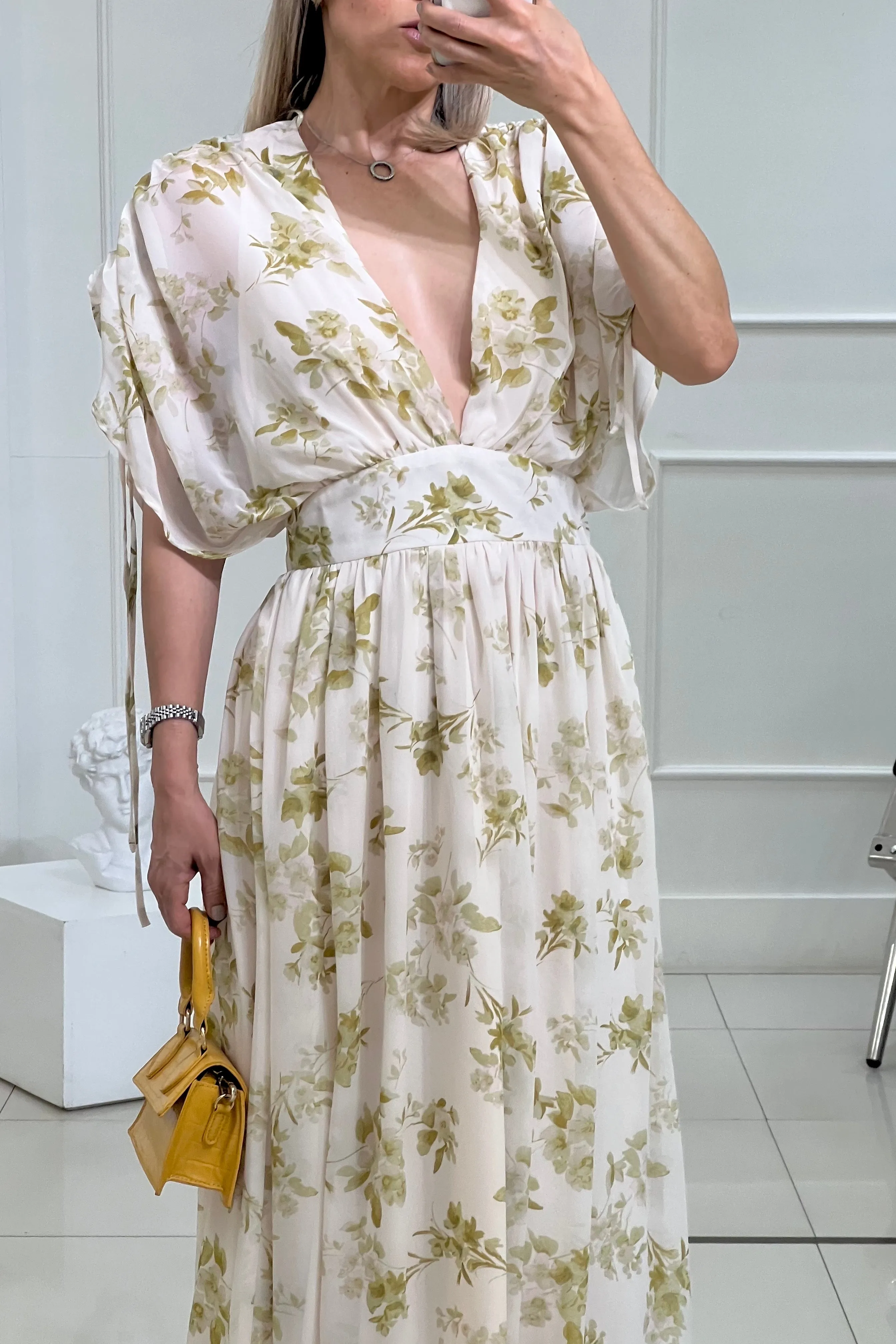 MAXI VESTIDO CORTE CINTURA
