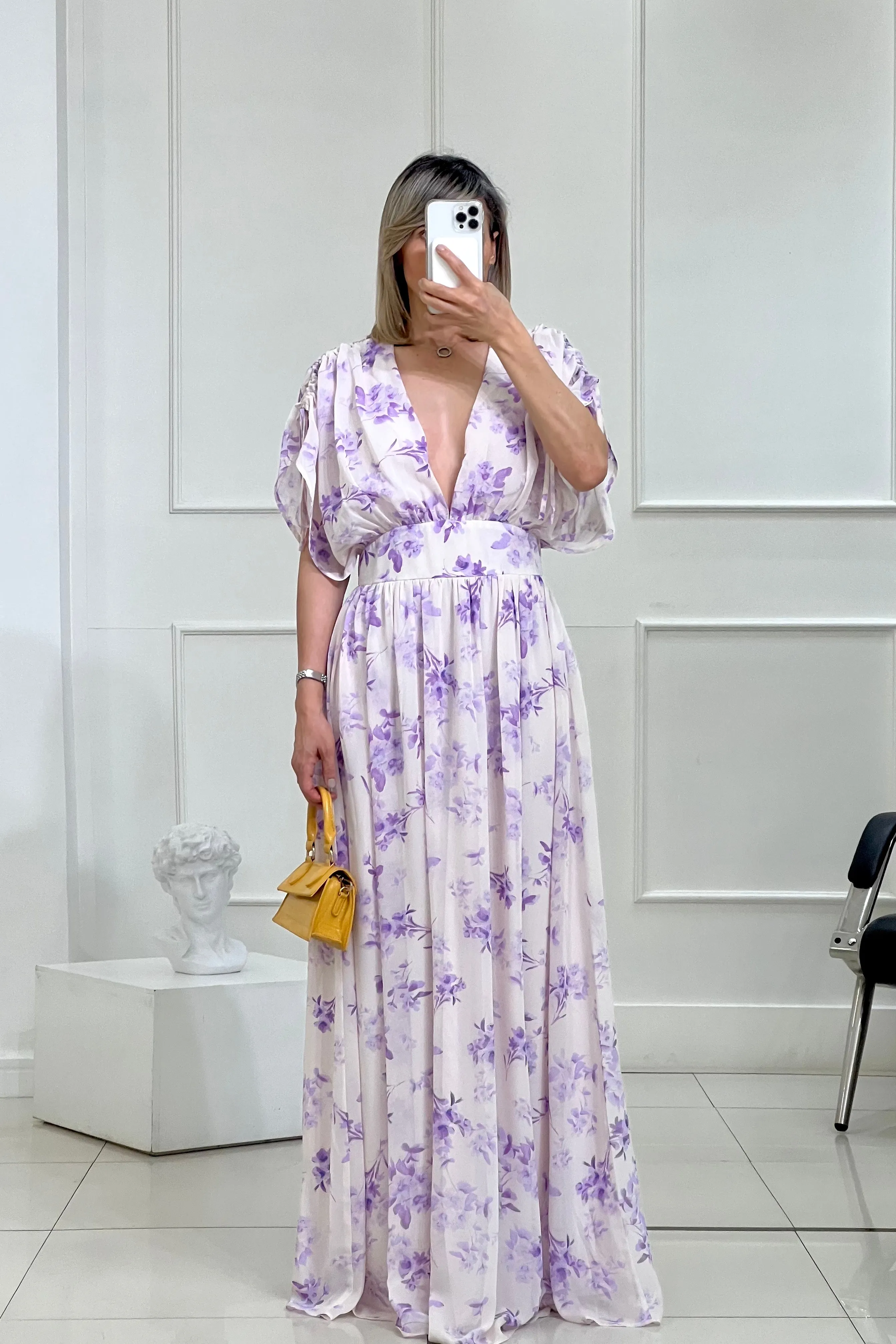MAXI VESTIDO CORTE CINTURA