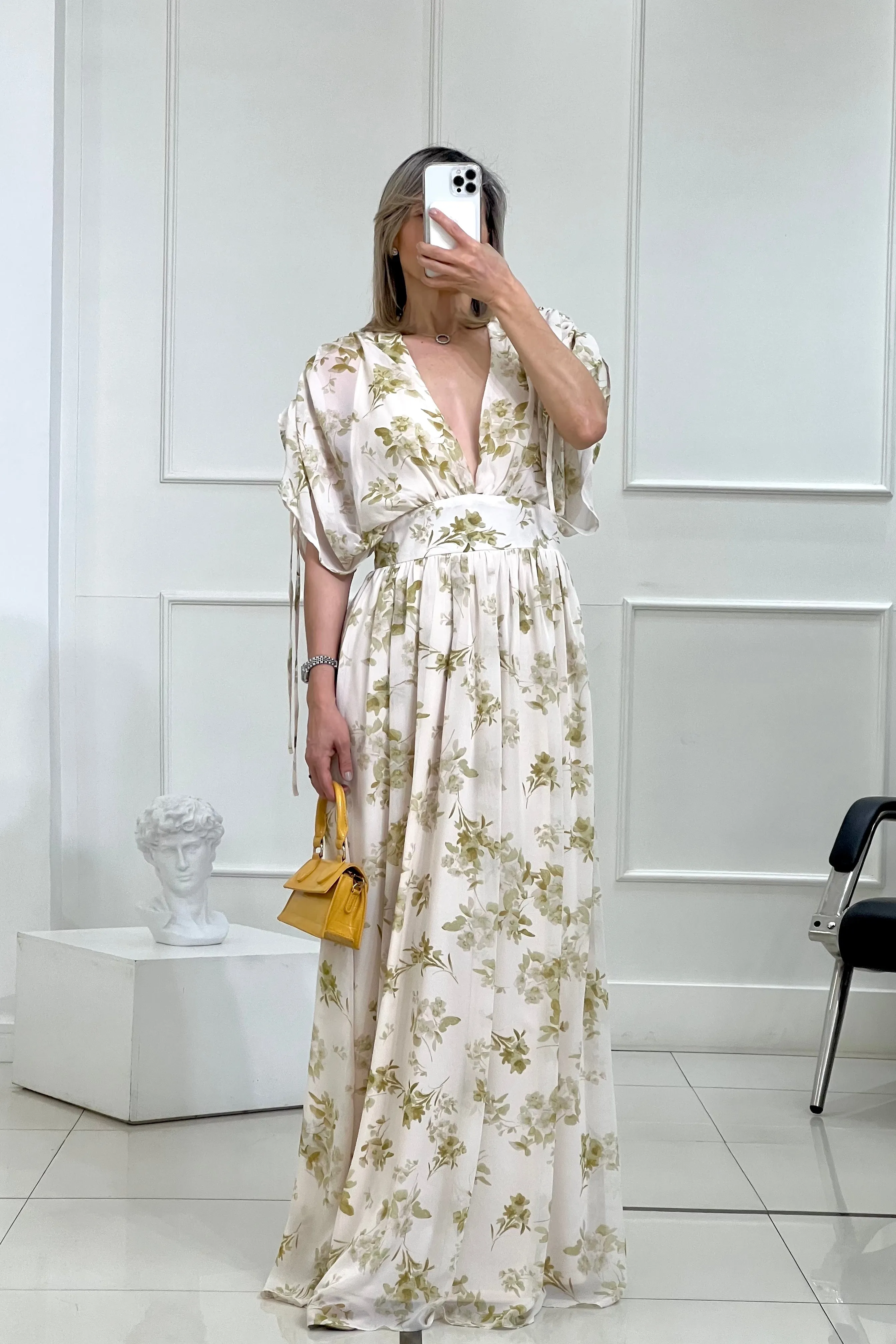 MAXI VESTIDO CORTE CINTURA