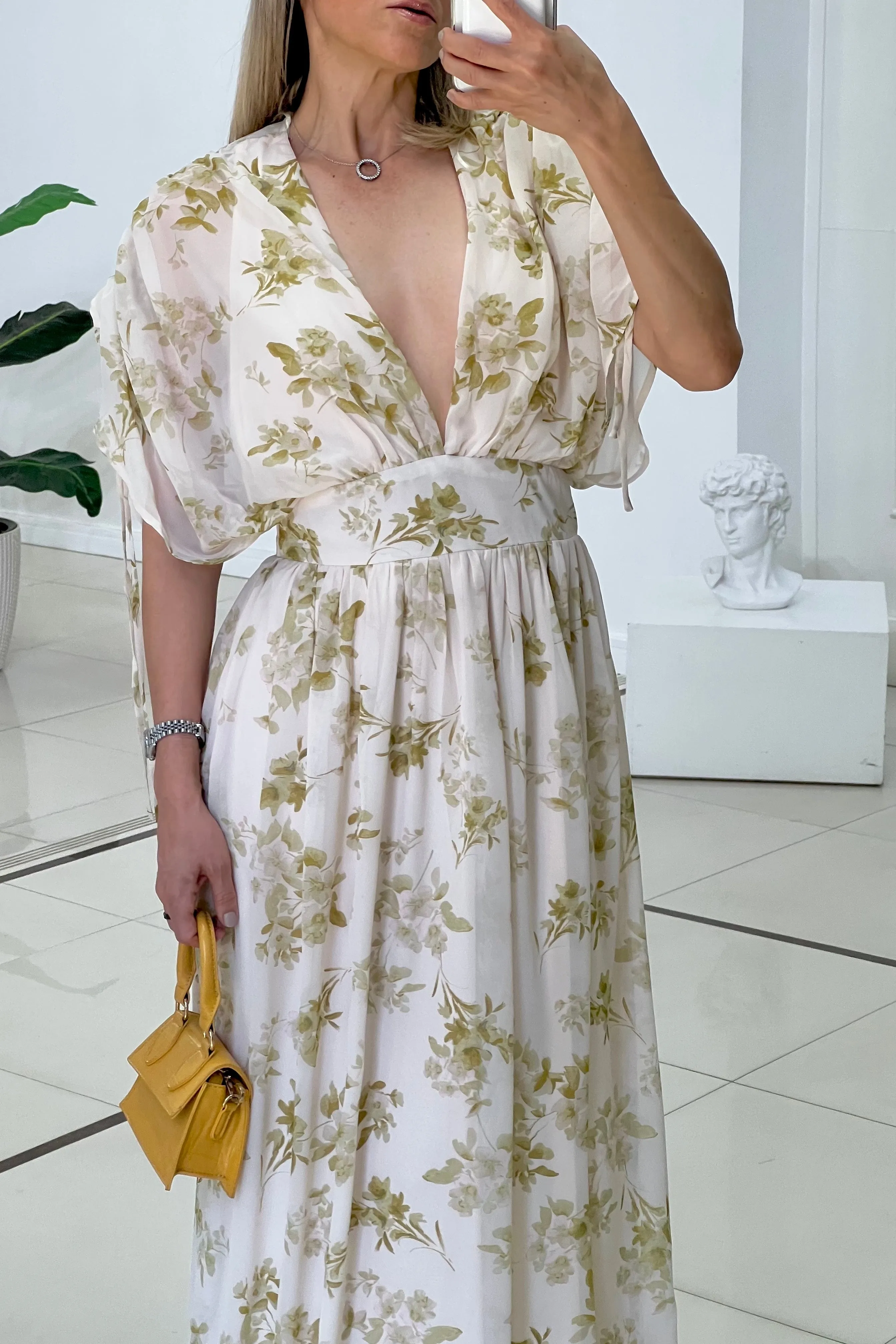 MAXI VESTIDO CORTE CINTURA
