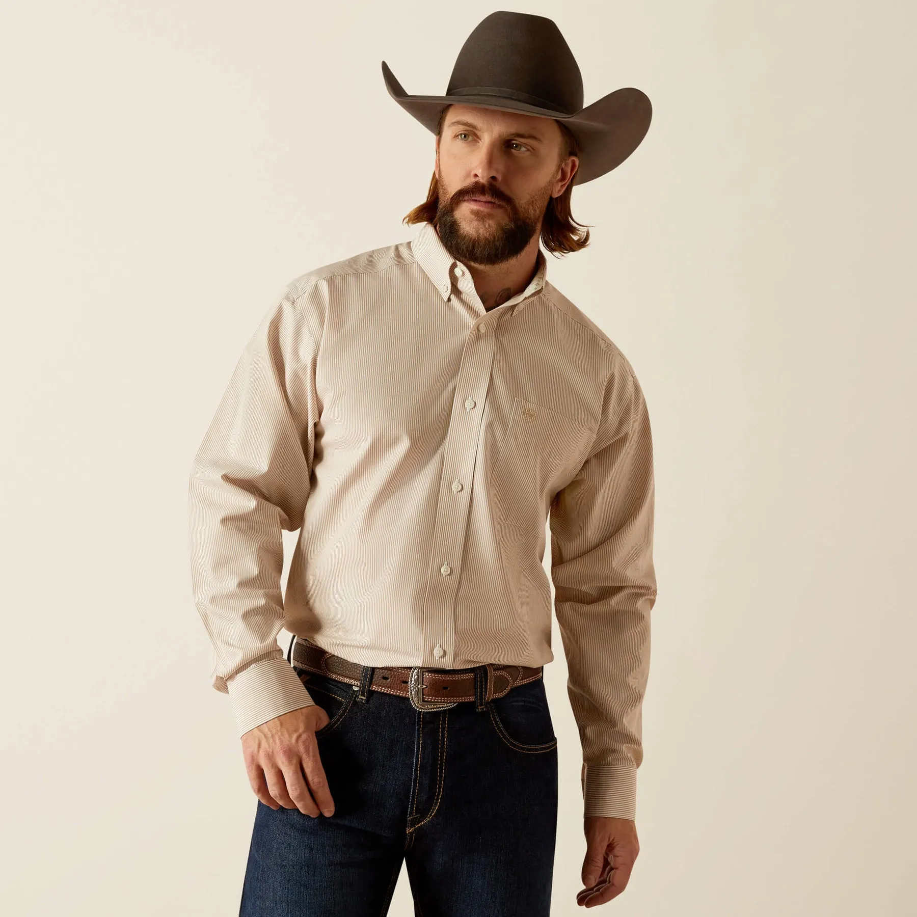 MEN'S ARIAT WRINKLE FREE GRAYSEN CLASSIC FIT SHIRT