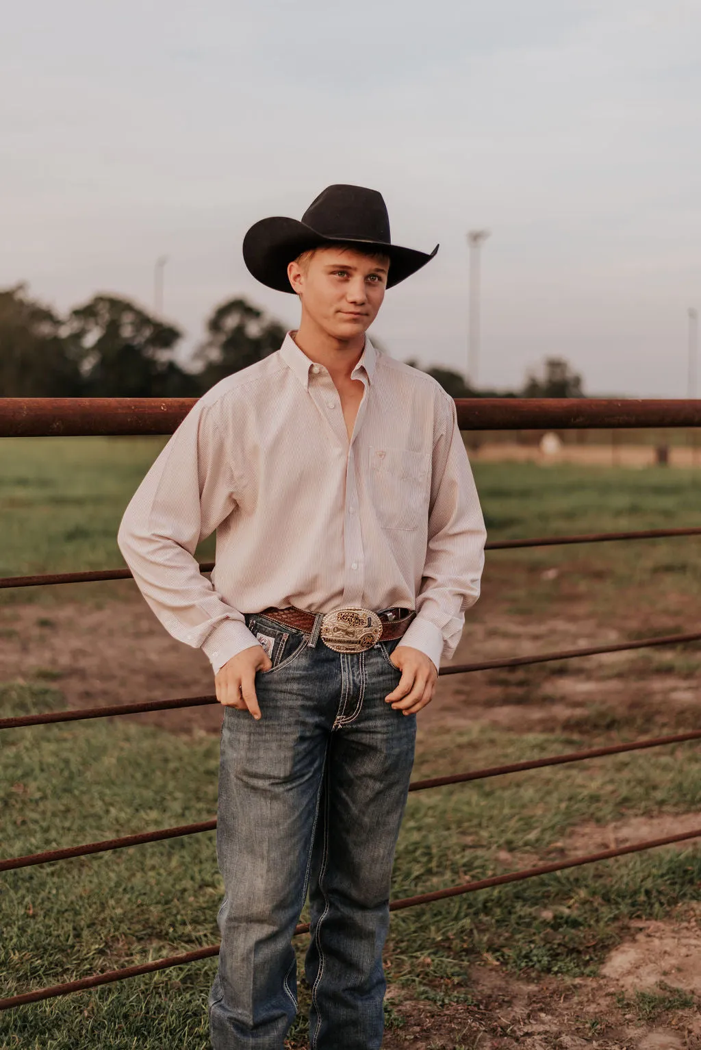 MEN'S ARIAT WRINKLE FREE GRAYSEN CLASSIC FIT SHIRT