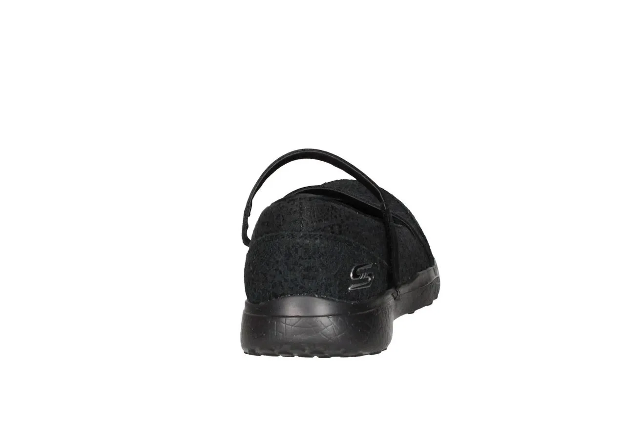 Mercedes Croche Negro Cruzado Velcro Piso Negro