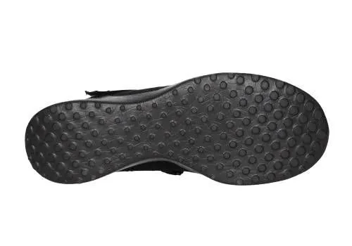 Mercedes Croche Negro Cruzado Velcro Piso Negro